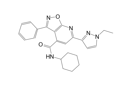 isoxazolo[5,4-b]pyridine-4-carboxamide, N-cyclohexyl-6-(1-ethyl-1H-pyrazol-3-yl)-3-phenyl-