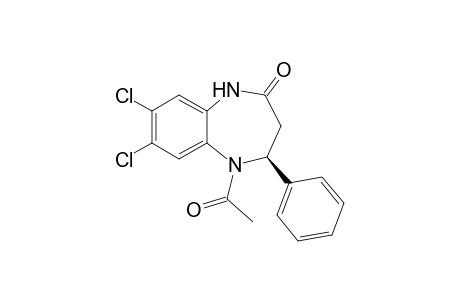 (4S)-5-Acetyl-7,8-dichloro-4-phenyl-4,5-dihydro-1H-[1,5]benzodiazepin-2(3H)-one