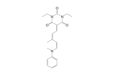 2,4,6(1H,3H,5H)-pyrimidinetrione, 1,3-diethyl-5-[3-methyl-5-(methylphenylamino)-2,4-pentadien-1-ylidene]-