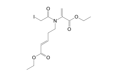 ETHYL-(E)-2-[N-(4-ETHOXYCARBONYLBUT-3-ENYL)-2-IODOETHANAMIDO]-PROPENOATE