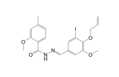 N'-{(E)-[4-(allyloxy)-3-iodo-5-methoxyphenyl]methylidene}-2-methoxy-4-methylbenzohydrazide
