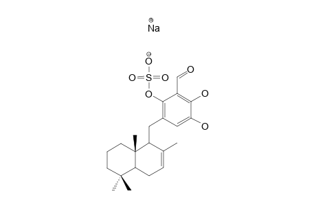 sodium [6-[[(8aS)-2,5,5,8a-tetramethyl-1,4,4a,6,7,8-hexahydronaphthalen-1-yl]methyl]-2-formyl-3,4-dihydroxyphenyl] sulfate