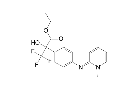 Propionic acid, 3,3,3-trifluoro-2-hydroxy-2-[4-(1-methyl-1H-pyridin-2-ylideneamino)phenyl]-, ethyl ester