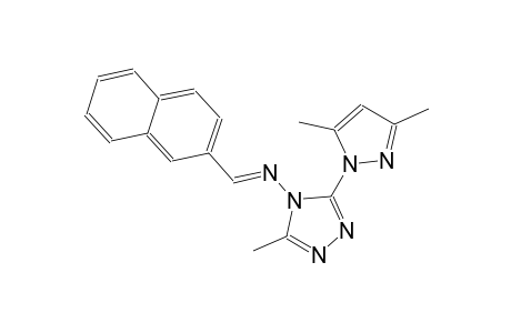 3-(3,5-dimethyl-1H-pyrazol-1-yl)-5-methyl-N-[(E)-2-naphthylmethylidene]-4H-1,2,4-triazol-4-amine