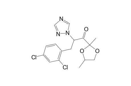 1-Propanone, 3-(2,4-dichlorophenyl)-1-(2,4-dimethyl-1,3-dioxolan-2-yl)-2-(1H-1,2,4 -triazol-1-yl)-triazol-1-yl)-
