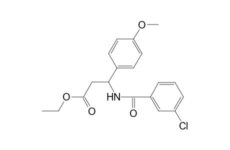Ethyl 3-[(3-chlorobenzoyl)amino]-3-(4-methoxyphenyl)propanoate