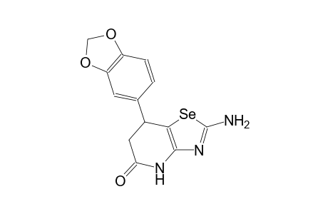 selenazolo[4,5-b]pyridin-5(4H)-one, 2-amino-7-(1,3-benzodioxol-5-yl)-6,7-dihydro-