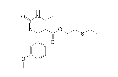 5-pyrimidinecarboxylic acid, 1,2,3,4-tetrahydro-4-(3-methoxyphenyl)-6-methyl-2-oxo-, 2-(ethylthio)ethyl ester