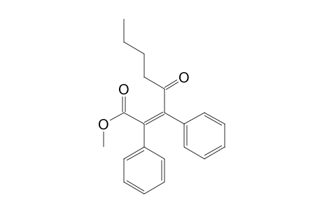 (Z)-4-keto-2,3-diphenyl-oct-2-enoic acid methyl ester