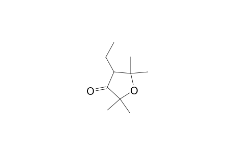 2,2,5,5-Tetramethyl-4-ethyl-tetrahydrofuran-3-one