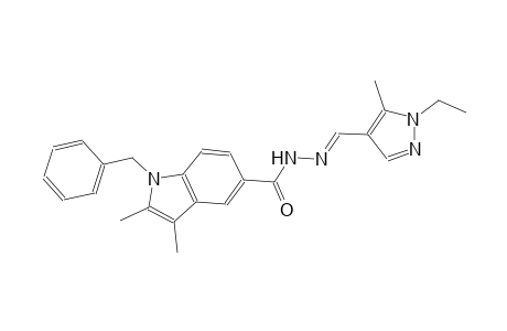 1-benzyl-N'-[(E)-(1-ethyl-5-methyl-1H-pyrazol-4-yl)methylidene]-2,3-dimethyl-1H-indole-5-carbohydrazide