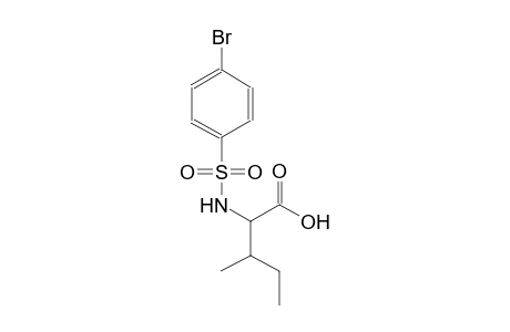 pentanoic acid, 2-[[(4-bromophenyl)sulfonyl]amino]-3-methyl-, (2S,3R)-