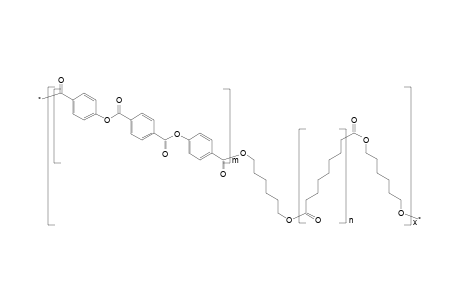 Copolyester based on 4,4'-terephthaloyldioxydibenzoic acid, 1,6-hexanediol and azelaic acid