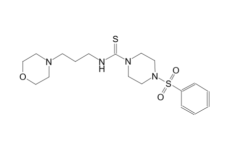 1-piperazinecarbothioamide, N-[3-(4-morpholinyl)propyl]-4-(phenylsulfonyl)-