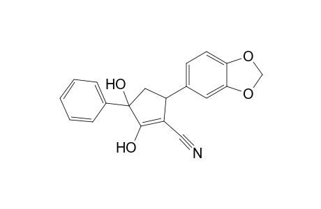 5-(1,3-benzodioxol-5-yl)-2,3-bis(oxidanyl)-3-phenyl-cyclopentene-1-carbonitrile
