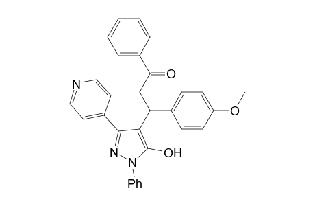 3-(5-Hydroxy-1-phenyl-3-pyridin-4-yl-1H-pyrazol-4-yl)-3-(4-ethoxyphenyl)-1-phenylpropan-1-one