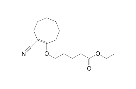 Pentanoic acid, 5-[(2-cyano-1-cycloocten-1-yl)oxy]-, ethyl ester