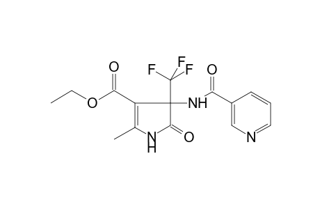 1H-Pyrrole-3-carboxylic acid, 2-methyl-5-oxo-4-[(pyridine-3-carbonyl)amino]-4-trifluoromethyl-4,5-dihydro-, ethyl ester