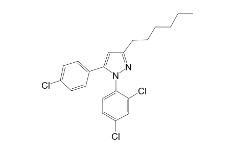 5-(4-Chlorophenyl)-1-(2,4-dichlorophenyl)-3-hexyl-1H-pyrazole