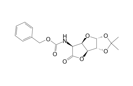 .alpha.-D-Glucofuranuronic acid, 5-deoxy-1,2-O-(1-methylethylidene)-5-[[(phenylmethoxy)carbonyl]amino]-, .gamma.-lactone