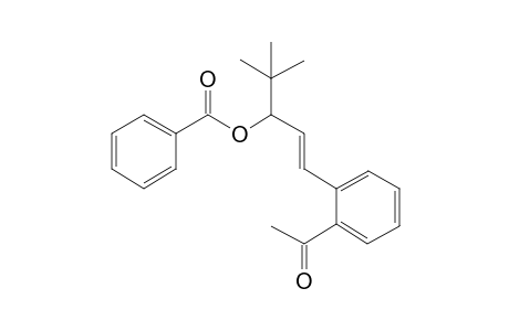 (E)-1-[2'-Acetylphenyl]-4,4-dimethylpent-1-en-3-yl benzoate