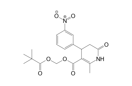 (+/-)-5-[(2,2-Dimethylpropanoyloxy)methyloxycarbonyl]-6-methyl-4-(3-nitrophenyl)-3,4-dihydro-2(1H)-pyridone