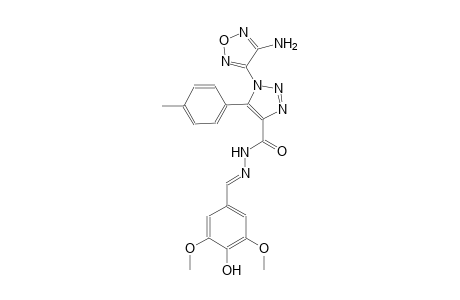 1-(4-amino-1,2,5-oxadiazol-3-yl)-N'-[(E)-(4-hydroxy-3,5-dimethoxyphenyl)methylidene]-5-(4-methylphenyl)-1H-1,2,3-triazole-4-carbohydrazide