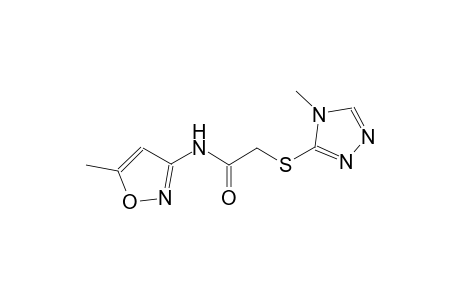 N-(5-Methyl-3-isoxazolyl)-2-[(4-methyl-4H-1,2,4-triazol-3-yl)sulfanyl]acetamide