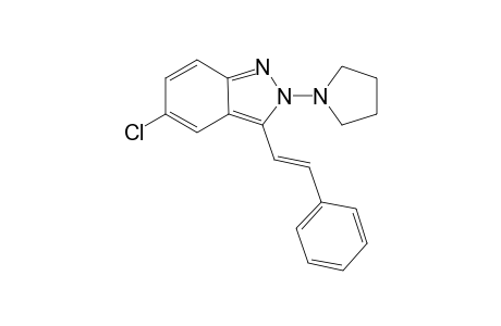 (E)-5-Chloro-2-(pyrrolidin-1-yl)-3-styryl-2H-indazole