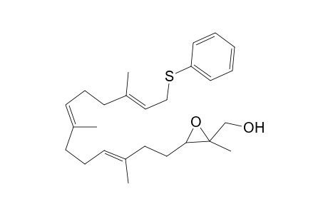 2,6,10,14-Tetramethyl-2,3-epoxy-16-(thiophenyl)-6(E),10(E),14(E)-hexadecatriene-1-ol