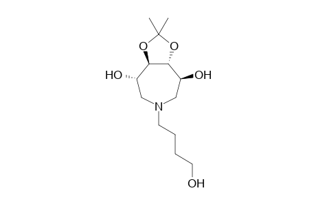 (3S,4R,5R,6S)-1-N-(4-Hydroxymethyl)propyl-3,4,5,6-tetrahydroxy-4,5-O-isopropylideneazepane