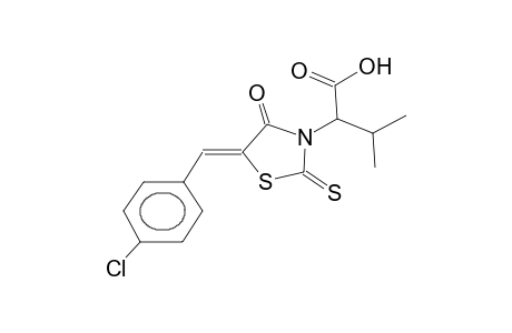 3-(1-carboxy-2-methylpropyl)-5-(4-chlorobenzylidene)-1,3-thiazolidin-2-thione-4-one