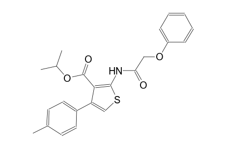 isopropyl 4-(4-methylphenyl)-2-[(phenoxyacetyl)amino]-3-thiophenecarboxylate