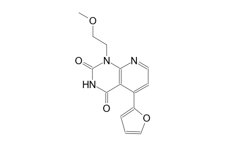 pyrido[2,3-d]pyrimidine-2,4(1H,3H)-dione, 5-(2-furanyl)-1-(2-methoxyethyl)-