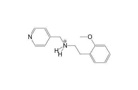 2-(2-methoxyphenyl)-N-(4-pyridinylmethyl)ethanaminium