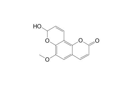 8-Hydroxy-6-methoxy-2H,8H-benzo[1,2-b;3,4-b]dipyran-2-one