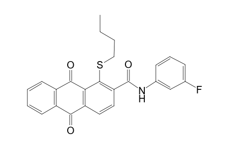 1-(butylthio)-N-(3-fluorophenyl)-9,10-diketo-anthracene-2-carboxamide