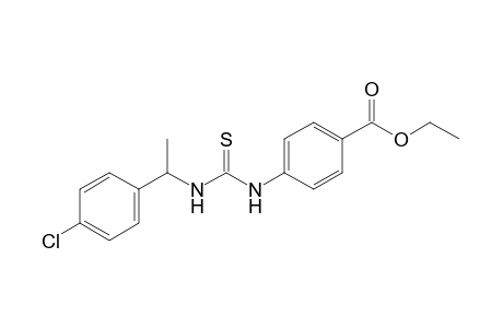 p-[3-(p-chloro-a-methylbenzyl)-2-thioureido]benzoic acid, ethyl ester