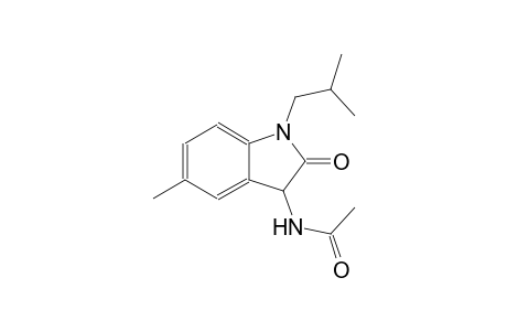 N-(1-isobutyl-5-methyl-2-oxo-2,3-dihydro-1H-indol-3-yl)acetamide