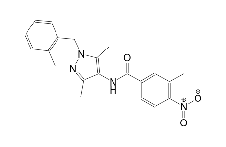 N-[3,5-dimethyl-1-(2-methylbenzyl)-1H-pyrazol-4-yl]-3-methyl-4-nitrobenzamide