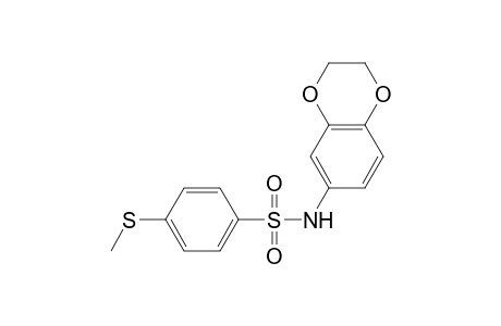 Benzenesulfonamide, N-(2,3-dihydrobenzo[1,4]dioxin-6-yl)-4-methylsulfanyl-