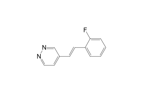 4-[(E)-2-(2-fluorophenyl)ethenyl]pyridazine