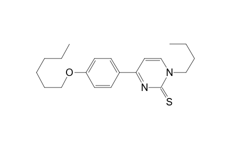 4-(4-Hexyloxyphenyl)-2-thioxo-1-butyl-1,2-dihydropyrimidine