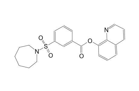 8-quinolinyl 3-(1-azepanylsulfonyl)benzoate