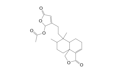 1H-Naphtho[1,8a-c]furan-3(5H)-one, 7-[2-(acetyloxy)-2-(2,5-dihydro-5-oxo-3-furanyl)ethyl]-6,6a,7,8,9,10- hexahydro-7,8-dimethyl-, [6aR-[6a.alpha.,7.alpha.(R*),8.beta.,10aR*]]-