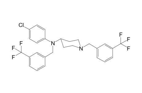N-(4-Chlorophenyl)-N,1-bis-([3-(trifluoromethyl)phenyl]methyl)piperidin-4-amine