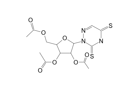 2-[2H,4H-1,2,4-Triazin-3,5-dithione], 2,3,5-o-triacetylpentofuranosyl-