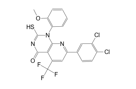 pyrido[2,3-d]pyrimidin-4(1H)-one, 7-(3,4-dichlorophenyl)-2-mercapto-1-(2-methoxyphenyl)-5-(trifluoromethyl)-