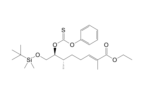(E,6S,7S)-8-[tert-butyl(dimethyl)silyl]oxy-2,6-dimethyl-7-phenoxycarbothioyloxy-oct-2-enoic acid ethyl ester