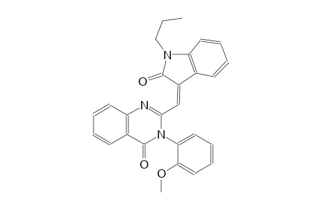 4(3H)-quinazolinone, 2-[(Z)-(1,2-dihydro-2-oxo-1-propyl-3H-indol-3-ylidene)methyl]-3-(2-methoxyphenyl)-